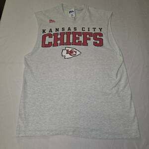 Vintage 1996 Kansas City Chiefs cut-off Muscle Tank Top men's large single stitc